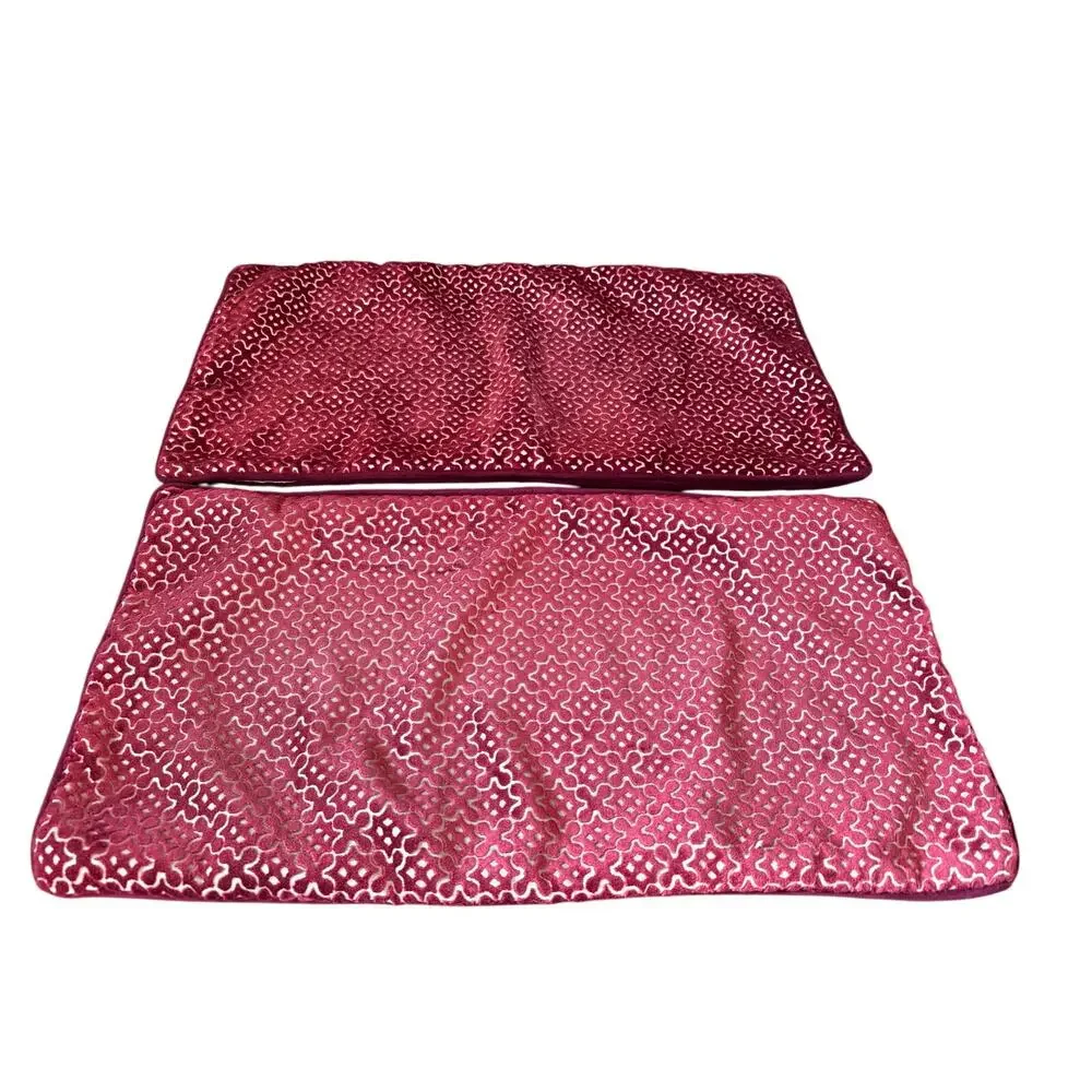 Vintage Velvet‎ Pillow Shams 14”x26”